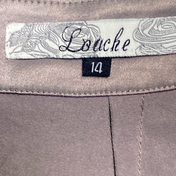 Louche size 14 Gray Ruffles Mini Skirt - Picture 5 of 6